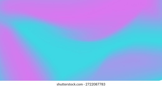 Weiche Farbabstufung, die Blau-, Cyan-, Lila- und Pastellrosa-Farbtöne kombiniert, eignet sich als Grafikdesign-Hintergrundvolumen 3