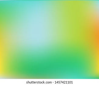 Soft color gradient background. Clean backdrop with simple muffled colors. Vector illustration layout. Green colored, natural screen design for user interface or mobile app.