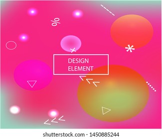 Soft color gradient background. Colorful backdrop with simple muffled colors. Vector illustration elements. Pink colored, natural screen design for user interface or mobile app.