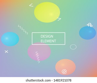 Soft color gradient background. Commercial backdrop with simple muffled colors. Vector illustration texture. Blue colored, natural screen design for user interface or mobile app.