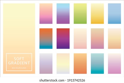 Soft color gradient background  Creative template for design  cover  banner  poster  mobile app