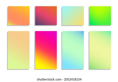 Soft color gradient background design can be used for mobile apps, business cards, banners, or something like that