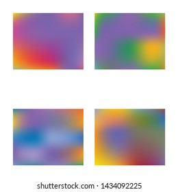 Soft color gradient background. Dynamic backdrop with bright rainbow colors. Vector illustration texture. Violet colored, natural screen design for user interface or mobile app.
