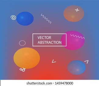 Soft color gradient background. Dynamic backdrop with simple muffled colors. Vector illustration elements. Blue colored, natural screen design for user interface or mobile app.