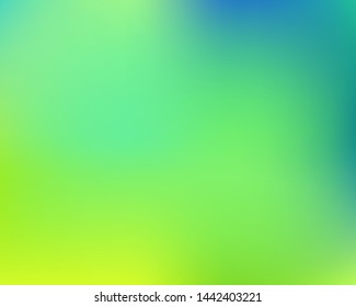 Soft color gradient background. Flat backdrop with bright rainbow colors. Vector illustration theme. Green colored, natural screen design for user interface or mobile app.