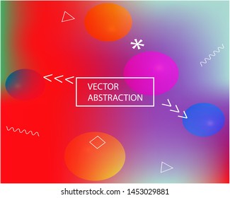Soft color gradient background. Flat backdrop with simple muffled colors. Vector illustration elements. Red colored, natural screen design for user interface or mobile app.