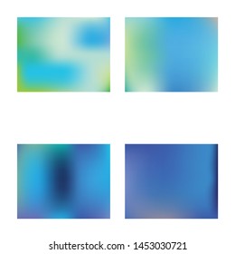 Soft color gradient background. Fresh backdrop with simple muffled colors. Vector illustration elements. Blue colored, natural screen design for user interface or mobile app.