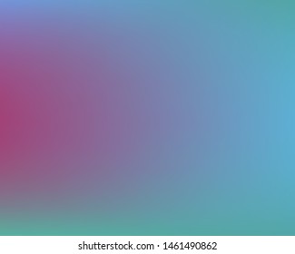Soft color gradient background. Fresh backdrop with simple muffled colors. Vector illustration concept. Blue colored, natural screen design for user interface or mobile app.