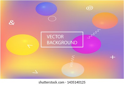Soft color gradient background. Futuristic backdrop with bright rainbow colors. Vector illustration theme. Violet colored, natural screen design for user interface or mobile app.