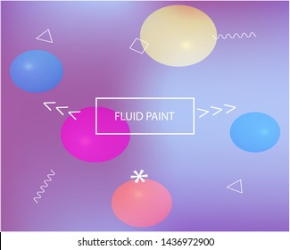 Soft color gradient background. Futuristic backdrop with bright rainbow colors. Vector illustration pastel. Violet colored, natural screen design for user interface or mobile app.
