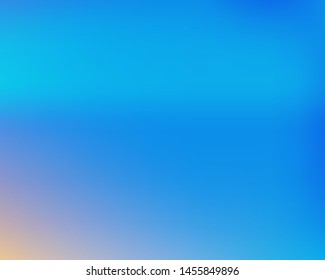 Soft color gradient background. Futuristic backdrop with simple muffled colors. Vector illustration vintage. Blue colored, natural screen design for user interface or mobile app.