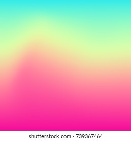 Soft Color Gradient Background. Holographic Wallpaper Set. Modern Mobile Or Web App Screen. Vector