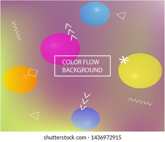 Soft color gradient background. Light backdrop with bright rainbow colors. Vector illustration layout. Violet colored, natural screen design for user interface or mobile app.