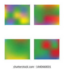 Soft color gradient background. Light backdrop with bright rainbow colors. Vector illustration art. Green colored, natural screen design for user interface or mobile app.