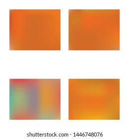 Soft color gradient background. Light backdrop with bright rainbow colors. Vector illustration texture. Orange colored, natural screen design for user interface or mobile app.