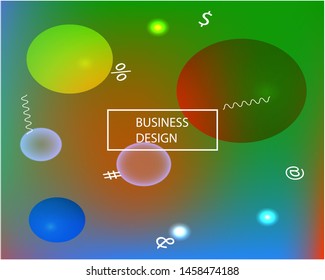 Soft color gradient background. Light backdrop with simple muffled colors. Vector illustration layout. Green colored, natural screen design for user interface or mobile app.