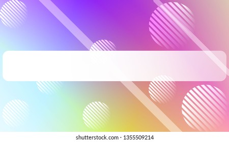 Soft Color Gradient Background with Line, Circle. For Greeting Card, Flyer, Invitation. Vector Illustration