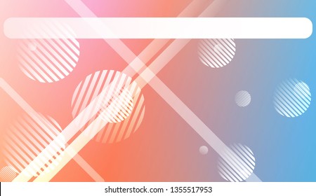 Soft Color Gradient Background with Line, Circle. For Greeting Card, Flyer, Invitation. Vector Illustration