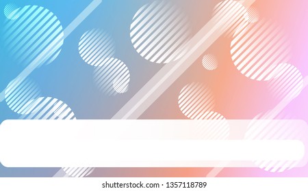 Soft Color Gradient Background with Line, Circle. For Greeting Card, Flyer, Invitation. Vector Illustration