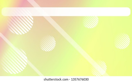Soft Color Gradient Background with Line, Circle. For Greeting Card, Flyer, Invitation. Vector Illustration