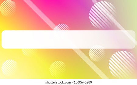Soft Color Gradient Background with Line, Circle. For Greeting Card, Flyer, Invitation. Vector Illustration