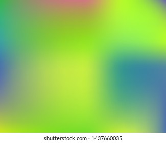 Soft color gradient background. Liquid backdrop with bright rainbow colors. Vector illustration space. Green colored, natural screen design for user interface or mobile app.