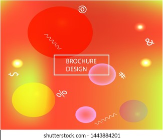 Soft color gradient background. Liquid backdrop with bright rainbow colors. Vector illustration texture. Red colored, natural screen design for user interface or mobile app.