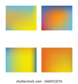 Soft color gradient background. Liquid backdrop with simple muffled colors. Vector illustration art. Yellow colored, natural screen design for user interface or mobile app.