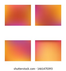 Soft color gradient background. Minimal backdrop with simple muffled colors. Vector illustration concept. Orange colored, natural screen design for user interface or mobile app.