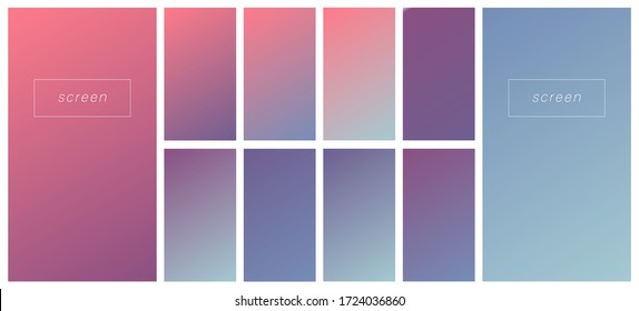 Fondo degradado de color suave. Diseño vectorial de pantalla moderna para aplicaciones móviles. Fondo degradado Pastel. Estilo moderno y suave.