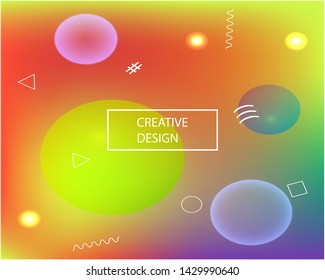 Soft color gradient background. Vector illustration pastel. Clean backdrop with bright rainbow colors. Red colored, natural screen design for user interface or mobile app.