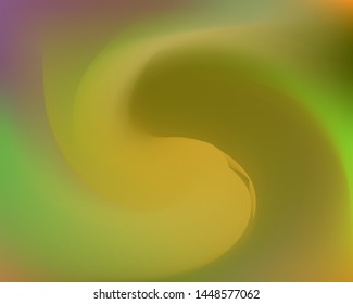 Soft color gradient background. Vector illustration elements. Dynamic backdrop with bright rainbow colors. Green colored, natural screen design for user interface or mobile app.