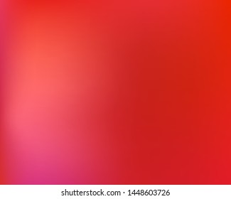 Soft color gradient background. Vector illustration elements. Dynamic backdrop with simple muffled colors. Red colored, natural screen design for user interface or mobile app.