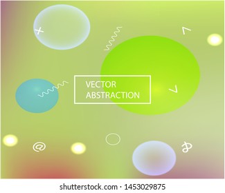 Soft color gradient background. Vector illustration layout. Commercial backdrop with simple muffled colors. Green colored, natural screen design for user interface or mobile app.