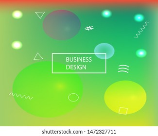 Soft color gradient background. Vector illustration pastel. Colorful backdrop with simple muffled colors. Green colored, natural screen design for user interface or mobile app.