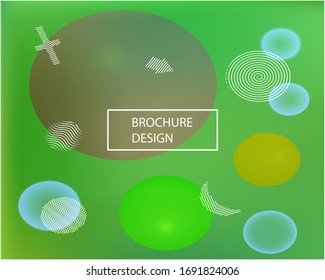 Soft color gradient background. Vector illustration layout. Creative backdrop with colored bubbles and white shapes. Yellow painted, natural screen design for user interface or mobile app.