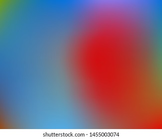 Soft color gradient background. Vibrant backdrop with simple muffled colors. Vector illustration flyer. Blue colored, natural screen design for user interface or mobile app.