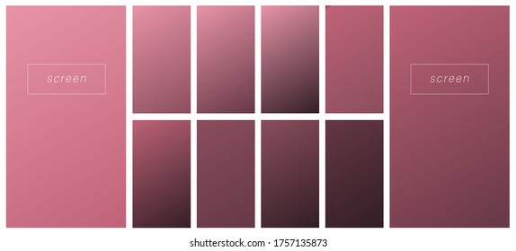 Soft color gradient backgrounds. Modern screen vector design for mobile app. Pastel gradients. Trendy soft color style, template design, business infographic, social media, ux, ui.