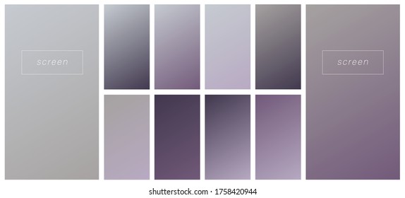 Fondo degradado de color suave. Diseño vectorial de pantalla moderna para aplicaciones móviles. Gradientes pasteles. Estilo de color suave de moda, diseño de plantillas, infografía de negocios, medios sociales, ux, ui.