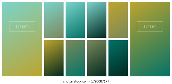 Soft color gradient backgrounds. Modern screen vector design for mobile app. Pastel gradients. Trendy soft color style, template design, banner,  business infographic, social media, ux, ui.
