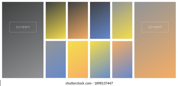 Fondo degradado de color suave. Diseño vectorial de pantalla moderna para aplicaciones móviles. Gradientes pasteles. Estilo de color suave de moda, diseño de plantillas, infografía de negocios, medios sociales, ux, ui.