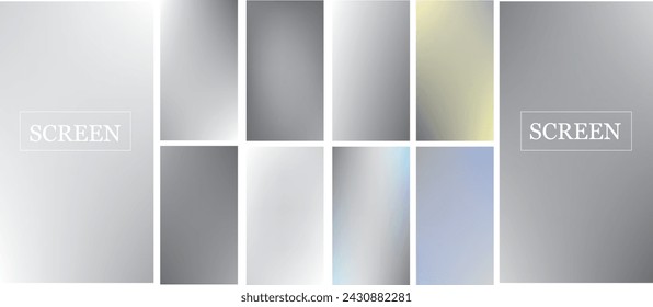 Soft color gradient backgrounds. Modern screen vector design for mobile app. Pastel gradients. Trendy soft color style, template design, business infographic, social media, ux, ui.