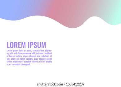 soft color gradient banner. abstract banner design. flyer vector design