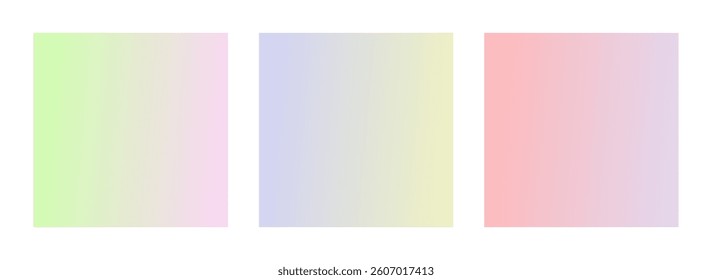 soft color gradient set. pastel color gradient. bright gradient collection. modern background set.