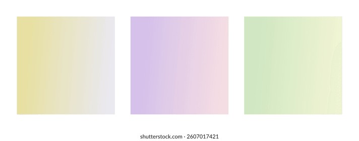 soft color gradient set. pastel color gradient. bright gradient collection. modern background set.