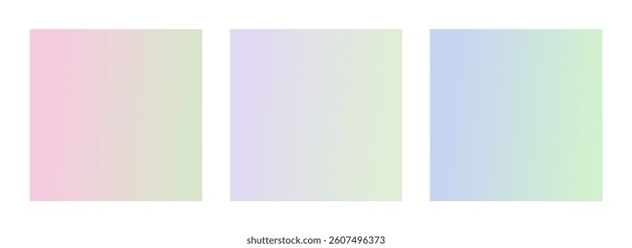 soft color gradient set. pastel color gradient. bright gradient collection. modern gradient set.