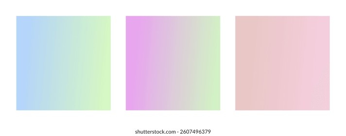 soft color gradient set. pastel color gradient. bright gradient collection. modern gradient set.