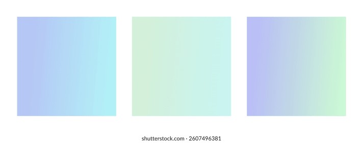 soft color gradient set. pastel color gradient. bright gradient collection. modern gradient set.
