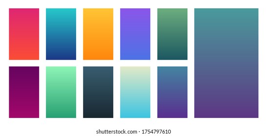 Soft color gradients background. Modern screen design for mobile application. Vector illustration. 
