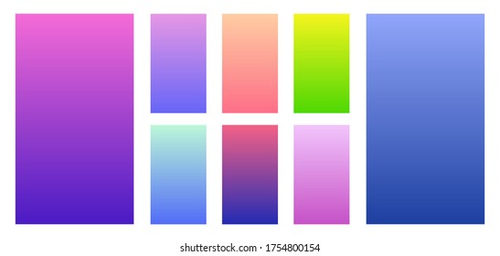Soft color gradients background. Modern screen design for mobile application. Vector illustration. 
